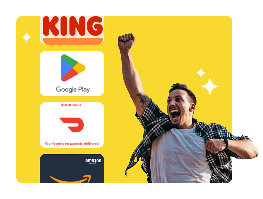 Media Rewards app: how users can earn gift cards, participate in prize draws, and take surveys through the rewards app.
